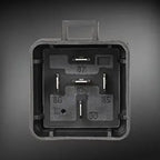 12V Relay with Harness Waterproof Relay 12V 30/40 AMP 5 Pin SPDT 14 AWG DC 12 Volt Relay Socket Kit Bosch Style for Automotive