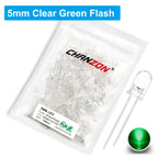 100Pcs 3mm 5mm Led Diode Flashing White Red Green Blue Yellow RGB Fast Slow Flash Diffused Clear Color Changing Light Emitting