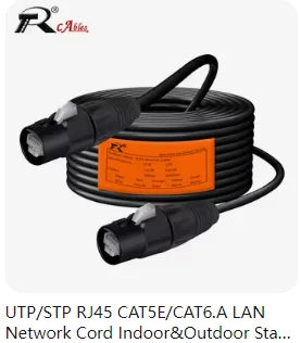 10pcs/5sets 8p8c RJ45 Waterproof Connector,Orange&Black, Panel Mount+Wire Connector, RJ45 Ethernet/Network Connector, IP65 Level