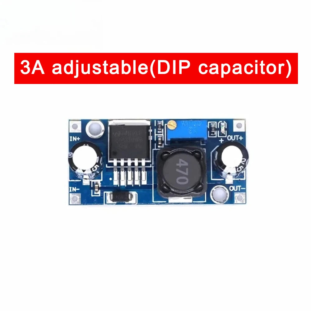 100PCS LM2596 DC-DC Buck Converter Module 3A Adjustable Step-Down Power Supply 24V to 12V/5V/3V Voltage Regulator Module LM2596