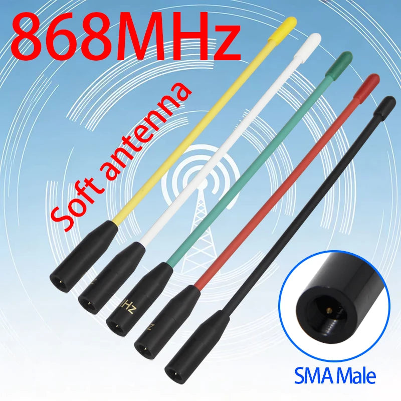 LoRa 868MHz Meshtastic Antenna 863-870MHz 869MHz SMA Connector for ESP32 Board Lora32u4 II Internet WiFi Antena Low VSWR