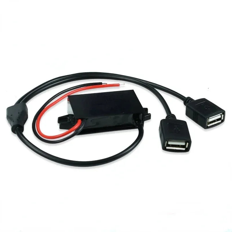 12V 24V 36V 48V 60V 72V Buck to 5V 3A USB Step Down Power Converter Car Auto Phone Motorcycle Charger Adapter 11V-90V