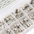 100/72pcs 5 * 20 6 * 30 Fast Melting Glass Tube Fuse Car Glass Tube Fuse Set with Box 0.2-20A 0.5-30A Household Fuse