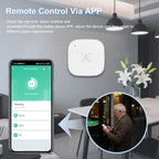 Smart Life Zigbee 24G MmWave Radar Motion Sensor Human Presence Detector Battery Powered Breathing Monitor for Home Automation
