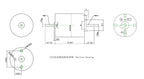 1PC DC 12V 816 1020 1215 1524 Coreless Motor Dual Shaft High Speed for Rail Train