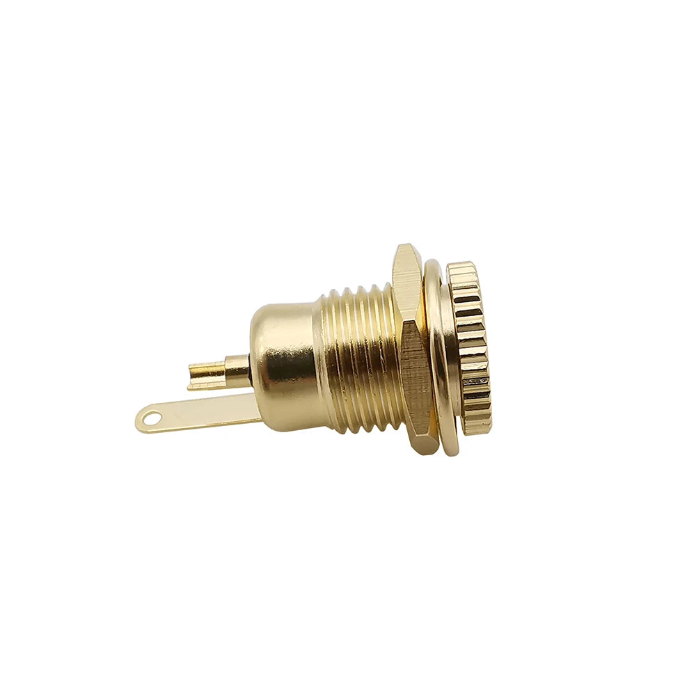 2Pcs Gold-plated 20A DC099 5.5 mm x 2.1mm DC Power Jack Socket 5.5*2.1 Female Panel Mount Connector 5.5*2.5mm Metal DC-099