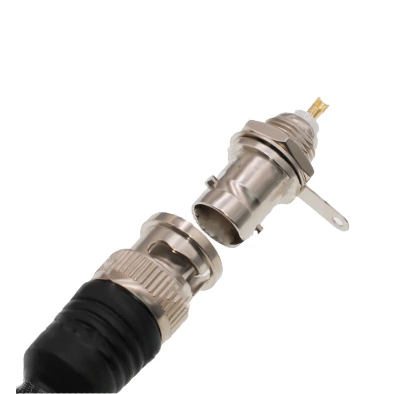 BNC Female Socket Solder Connector Chassis Panel Mount Coaxial Cable For Welding Machine Parts Monitor Accessories