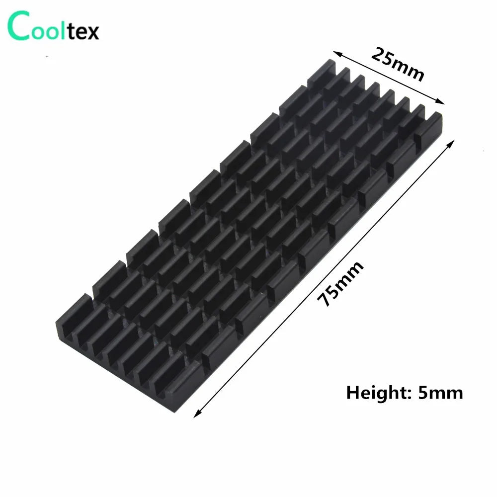 Aluminum Heatsink Radiator Heat sink for Electronic RAM Chip LED SSD Cooling With Thermal Conductive Tape