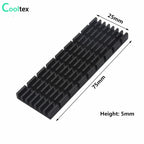 Aluminum Heatsink Radiator Heat sink for Electronic RAM Chip LED SSD Cooling With Thermal Conductive Tape
