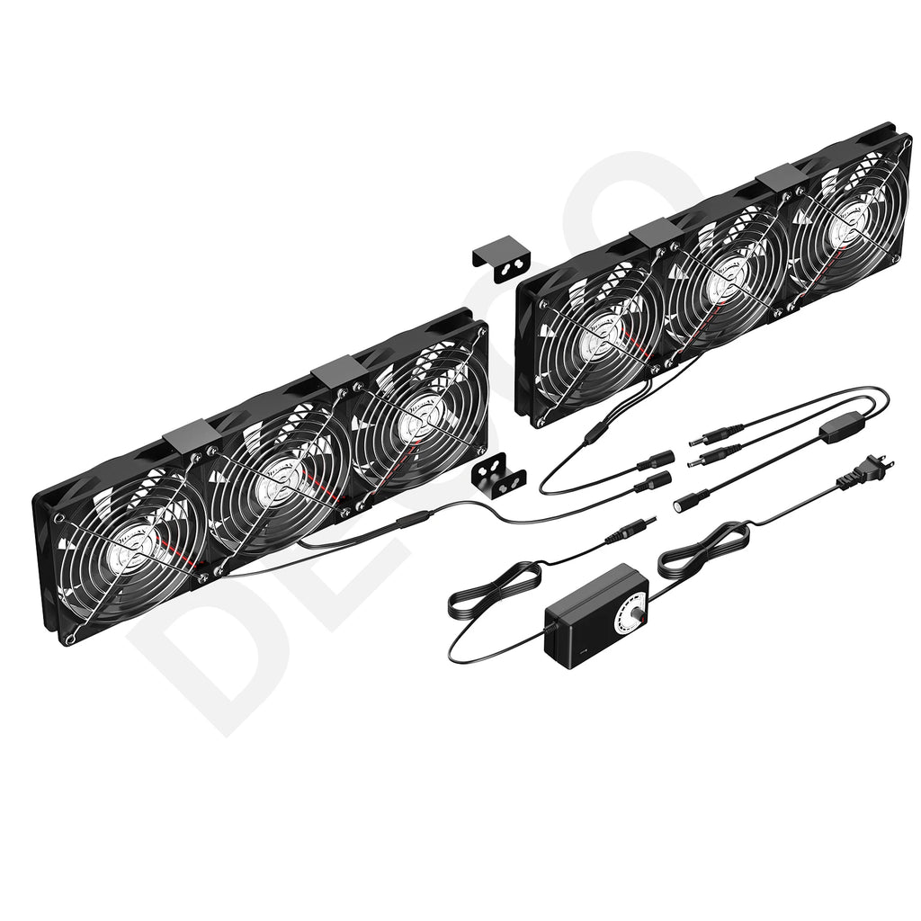 12cm High Speed Large Air Volume 100V 220V Btc Mining Machine Workstation Cabinet 120MM Violent Server Cooling System Fan Kit
