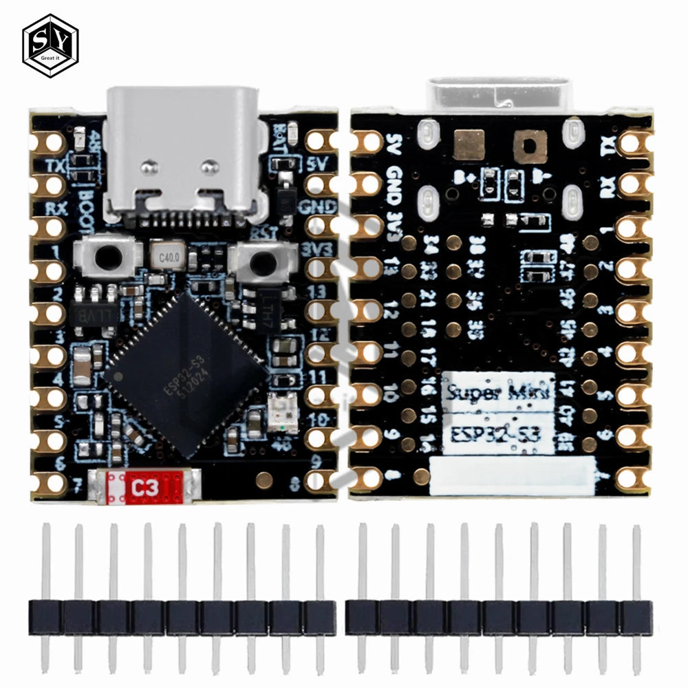 ESP32-S3 Dual-Band WiFi/Bluetooth  5.0 SuperMini Development Board ESP32 Programmable  PCB Kit  for arduino