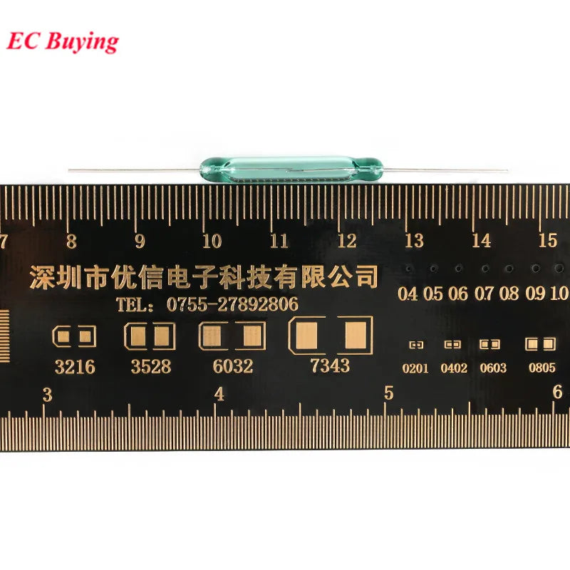 100Pcs/1pc Reed Switch Sensor 4x28mm Normally Open Sensor NO 4*28mm Magnetic Switches DIY Electronic