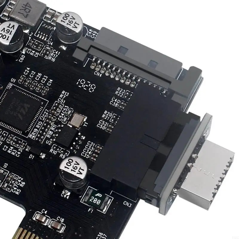USB 3.0 Type-E Female To 19-Pin Male Adapter For Internal Motherboard Connection - Vertical Header Splitter For Type C