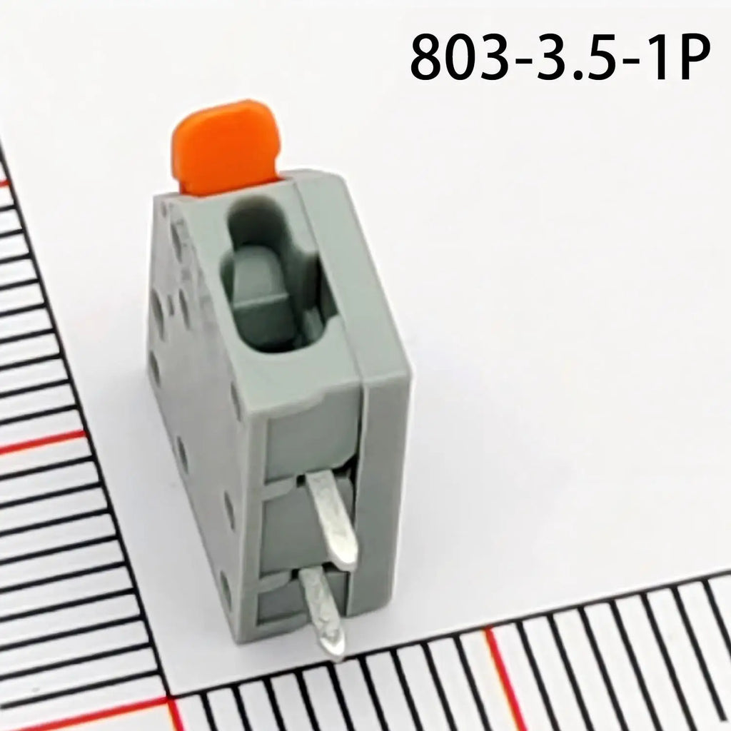 50Pcs/100PCS PCB terminal block DA803 2601 1.5 mm² spacing 3.5 mm pitch gray 2601-1102 3 4 5 6