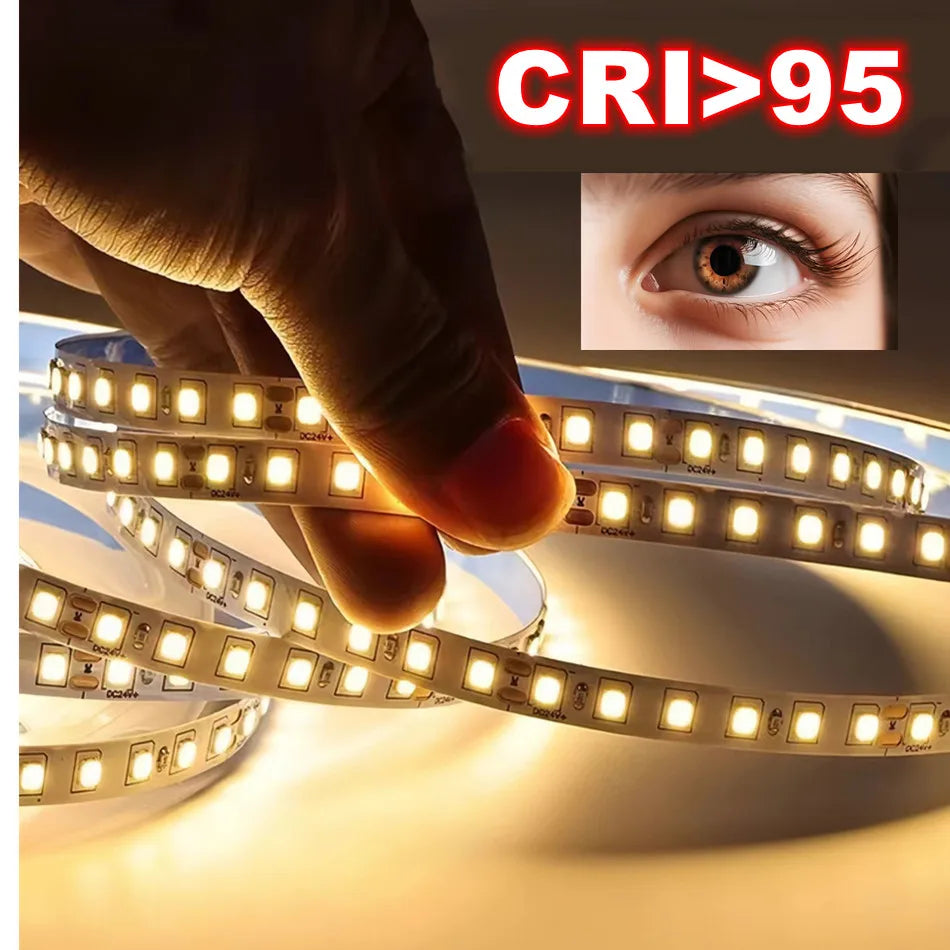 1/2/3/5/10m/lot 10mm PCB 2835 SMD 1200 LED Strip tape DC12V 24V ip20 Non waterproof Flexible Light 240 leds/m,180 leds/m,