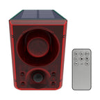 Solar Outdoor Motion Sensor Alarm Home  Alarm with Dog Barking Gunshot Sound Support Recording and Adjustable Volume