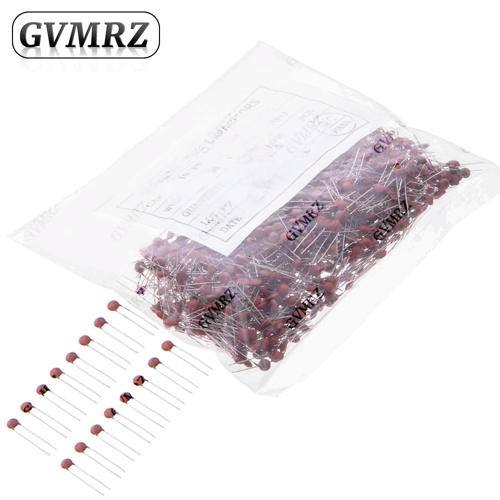 100PCS/1000PCS 50V Ceramic Disc Capacitor Radial Lead Multiple Capacitance Options