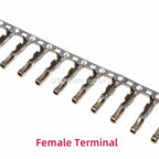 50pcs 2.54mm Dupont connector Male/Female Pin Way Cable Plug 2/3/4/5 Pin Electrical Pin Jumper Header Housing Wire Connector Kit