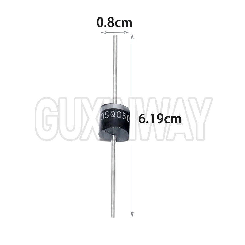 6PCS 30SQ050 Schottky Diode 30A 50V Axial for Solar Panel Parallel Reflow Protection
