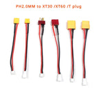 PH2.0 To XT60/XT30 Plug Battery Charging Adapter Cable Cord Female Male Plug To PH2.0-M XT60-F XT30-F High Current Connector