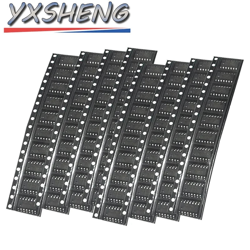 80PCS SMD 74HC New Logic IC Assortment KITs Contain74HC595D 74HC00D 74HC04D 74HC08D 74HC14D 74HC138D 74HC164D 74HC165D Chip Pack