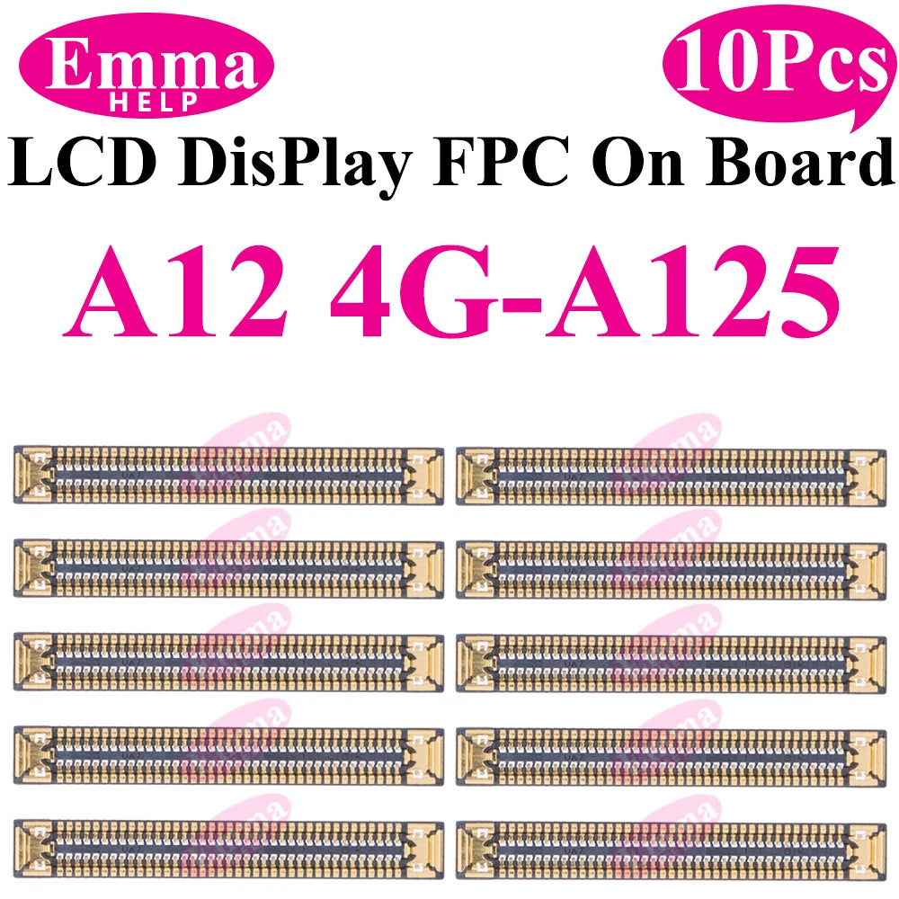 10pcs Original Screen Connector For Samsung A52S A53 A72 A33 A32 A23 A22 A13 A12S A03s A02s A42 LCD Display FPC On Board 78 Pin
