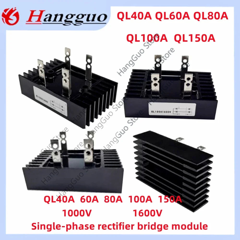 QL100A-16 Single-phase rectifier bridge QL40A QL60A QL80A QL100A QL150A Rectifier 1000V 1600V Bridge QL100A-16 QL150A1600V