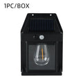 Solar Tungsten Night Lamp Intelligent Motion Sensor Wall Lamp 3 Lighting Modes Waterproof Courtyard Garden Decoration Lantern