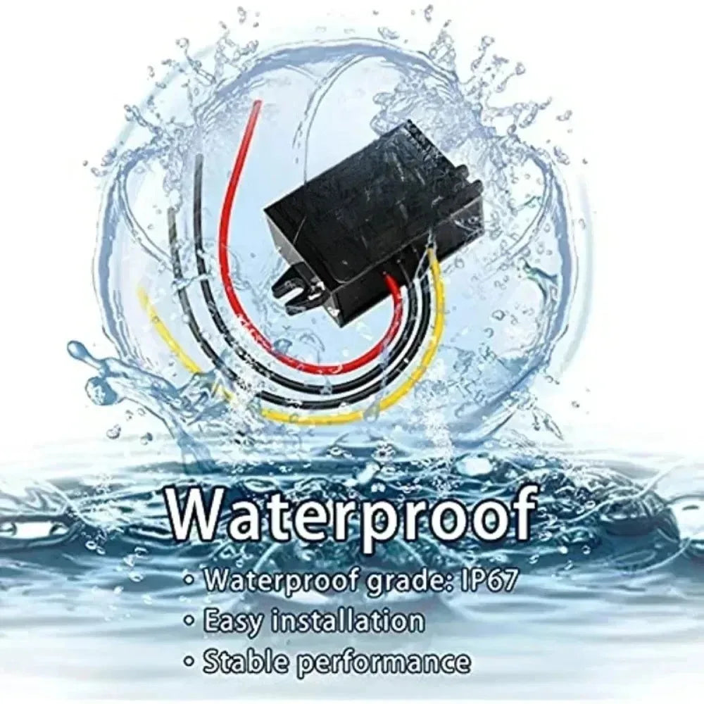 15V-100V 24V 36V 48V 60V 72V to 12V Step Down Buck 1A-5A 12V Voltage Regulator DC Converter Reducer for Golf Cart Car Device