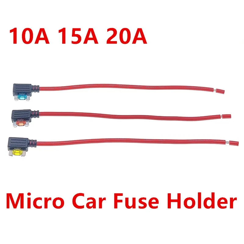 12V 5A 10A 15A 20A Car Fuse Holder Add-A-Circuit TAP Adapter Micro Standard ATM APM Blade MINI Medium Simple Safety Device