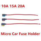 12V 5A 10A 15A 20A Car Fuse Holder Add-A-Circuit TAP Adapter Micro Standard ATM APM Blade MINI Medium Simple Safety Device