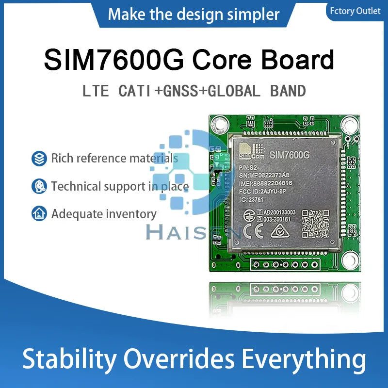 HAISEN SIMCOM SIM7600G Core Board SIM7600G SIM7600 LTE CAT1 GNSS Global Band Development Board SIM7600