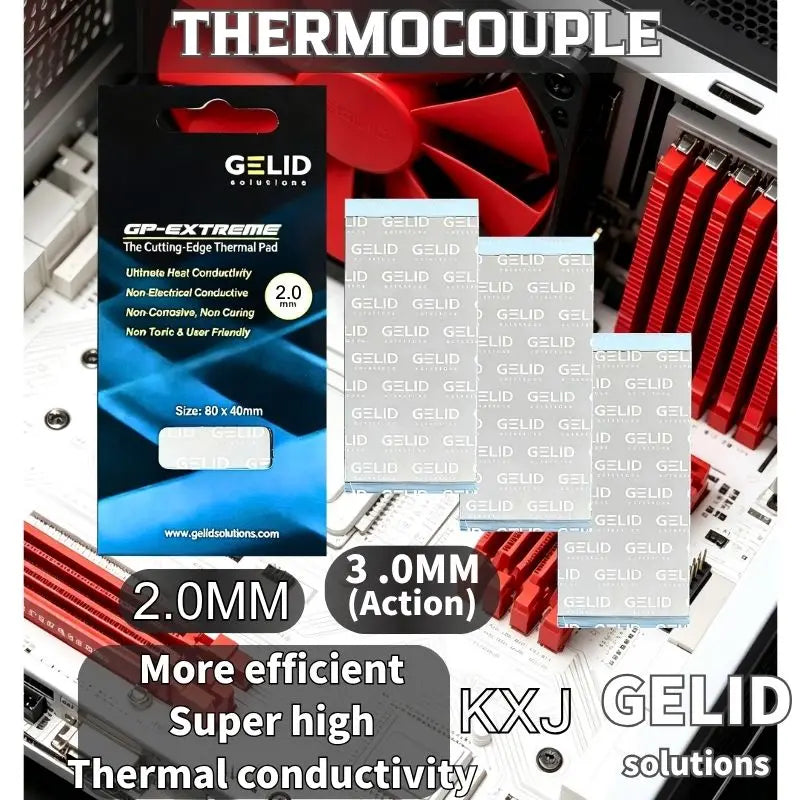 2PCS 2026 Hot GELID Thermal Pad CPU/GPU Graphics Motherboard Silicone Grease Pad Heat Dissipation Silicone Pad