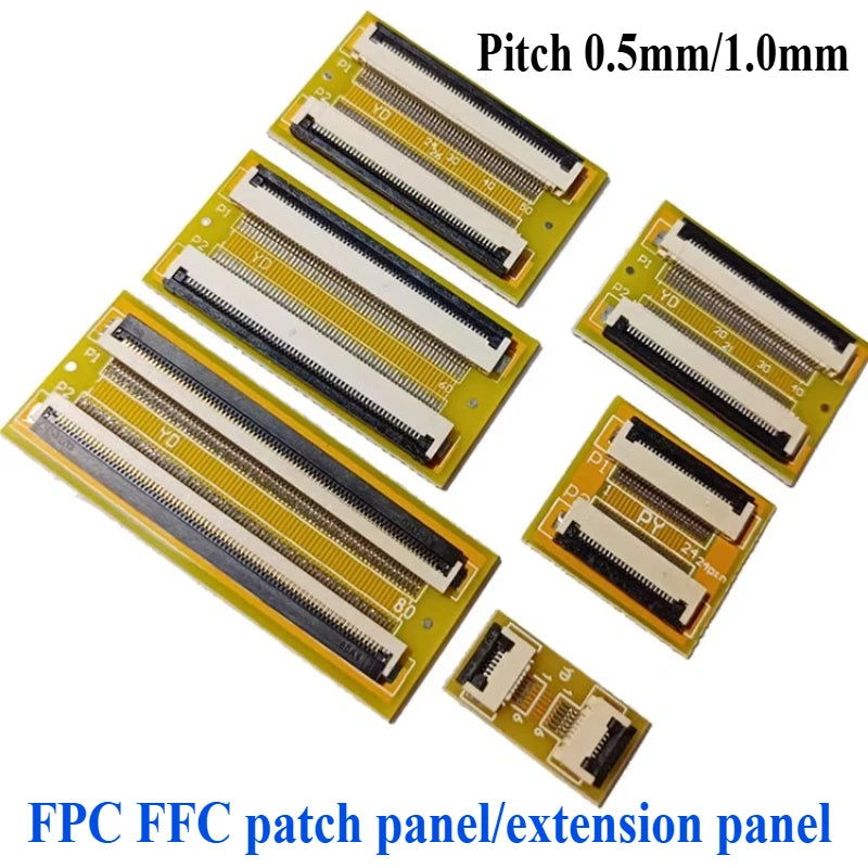 1Pcs FPC FFC Flexible Flat Cable Extension Board/Terminal Board Adapter 1.0mm Spacing 4 5 6 8 10 12 14 15 16 22~60 Pin Connector