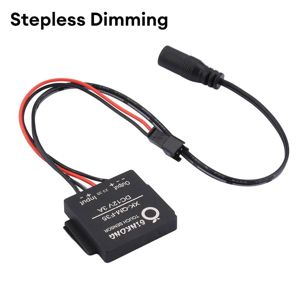 DC 12V 3A Touch Switch Sensor Stepless LED Inductive Dimmer Bathroom Mirror Lamp Dimming Control Switch for Led Light Mirror