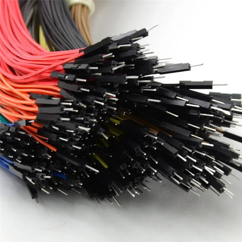 100pcs 20cm Female To Female Male To Male 1 Pin Double Head Dupont Line Dupont Connector Jumper Wire 2.54mm Pitch 1pin Cable