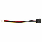15pin Sata Female to 4pin Floppy FDD Female Power Converter Adapter Cable Sata Power 15p to 4p Connector 20cm