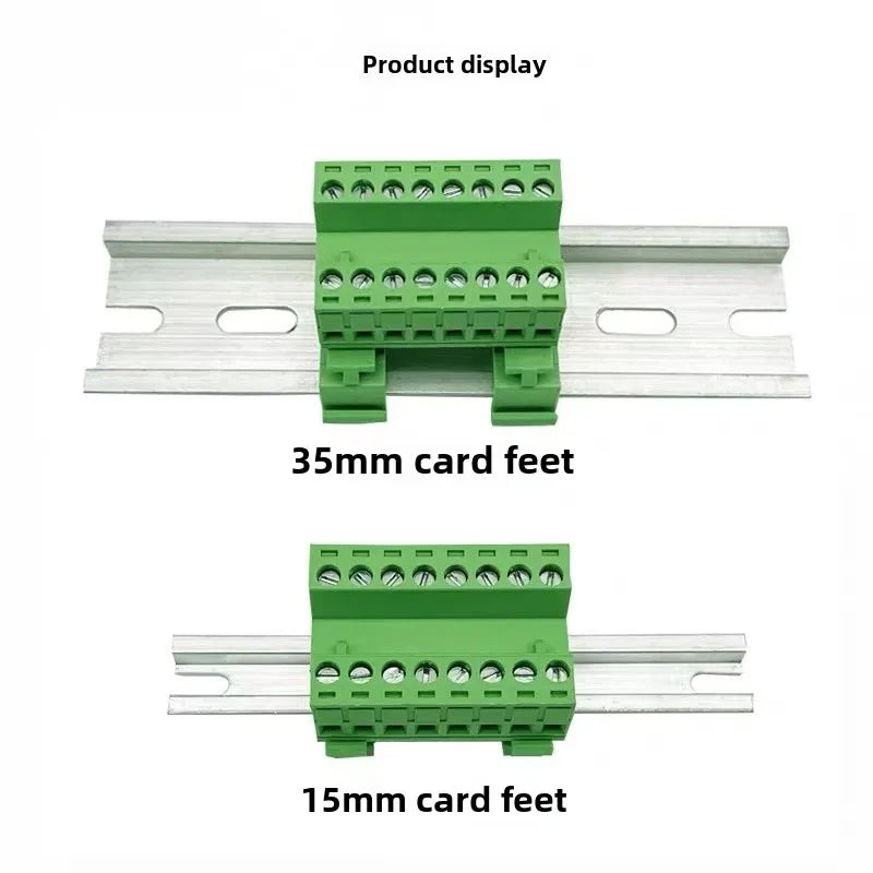 2EDG-UKR-5.08mm Rail Mounted Plug-in Terminal Block Connector 2EDG 5.08mm 2P 3P 4P5P-24Pin Screw Free Guide Rail Docking KD Plug