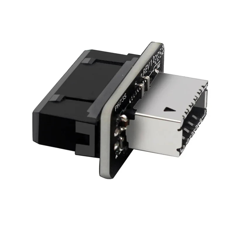 NEW Internal Vertical Header Splitter USB Front Panel Adapter for Type C USB3.0 19/20Pin Male to Type-E Female Connector Adapter