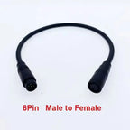 2 3 4 5 6 8 Pin M8 Waterproof Connector Wire Male to Female Copper Electric Bicycle Ebike Wire Multifunctional