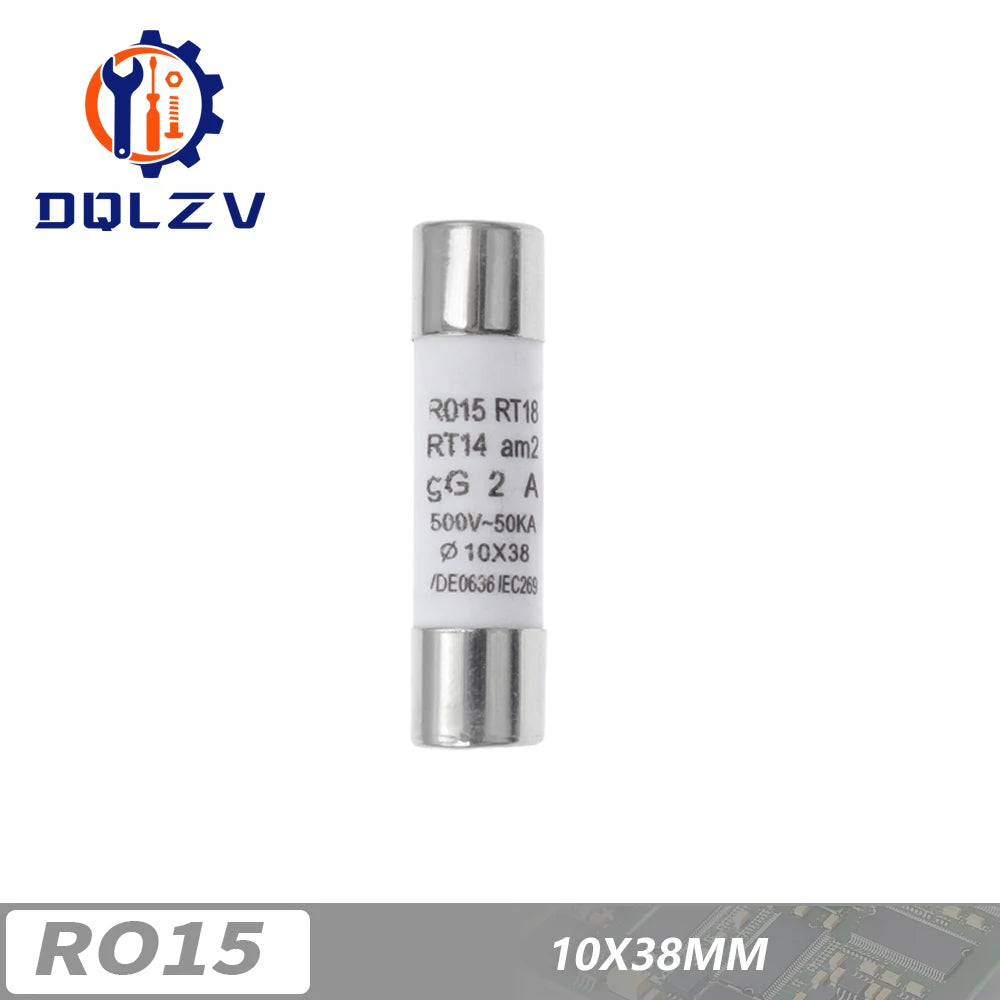 10*38 Fast blow Ceramic Fuse 8.5X31.5MM 14X51MM 22X58MM Fuse 380/500V 0.5A 1A 2A 5A 6A 10A 16A 20A 32A RO14 RO15 RO16 RO17
