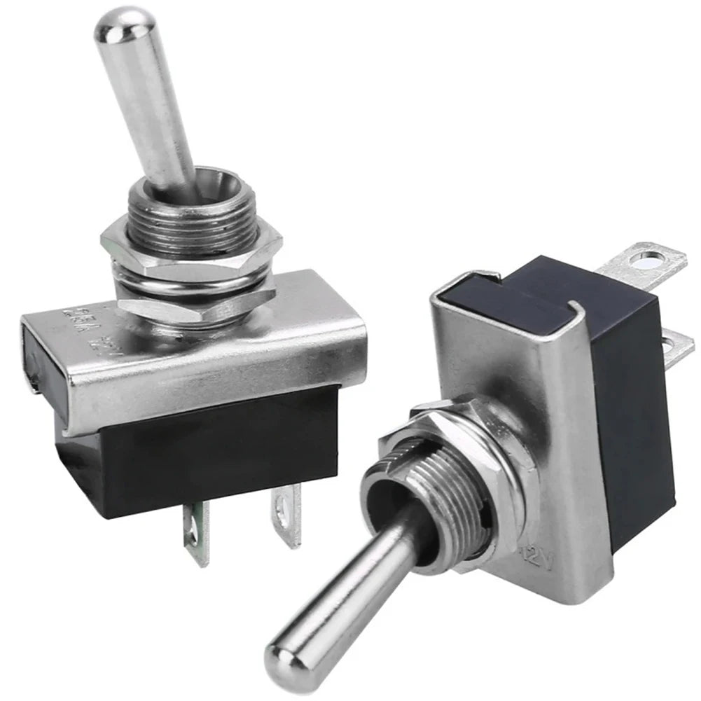 2PCS Toggle Switch KN3D-101 On/Off Switch 25A 12V 2 Pin Locking Electronics SPST SPDT DPDT Power Rocker Waterproof Cap