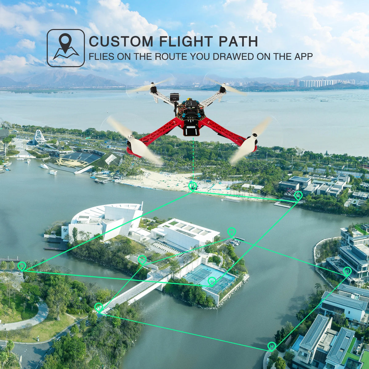 Radiolink Crossflight Flight Controller w/ Mini M8N GPS 10 PWM Channels for Drone Helicopter Airplane Car Boat Parts