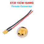 XT30 Connector Adapter Male/Female Plug 15CM 16AWG Silicone Wire Cable for RC FPV Quadcopter Racing Drone Parts