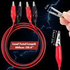 20-1Set Dual Alligator Clip Cables Connecting Cables Test Cable Lead Jumper Wire Male Female Crocodile Clip Power Supply Adapter