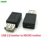 Cltgxdd USB 2.0 Adapter Mini 5P to A Male Female Micro to USB Android Data Side T Port Converter Selector Connector