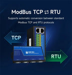 RS485 RS232 to Ethernet 8 Ways Serial Server NB183-V2 Series TCP UDP MQTT HTTP Modbus Gateway TCP- RTU POE
