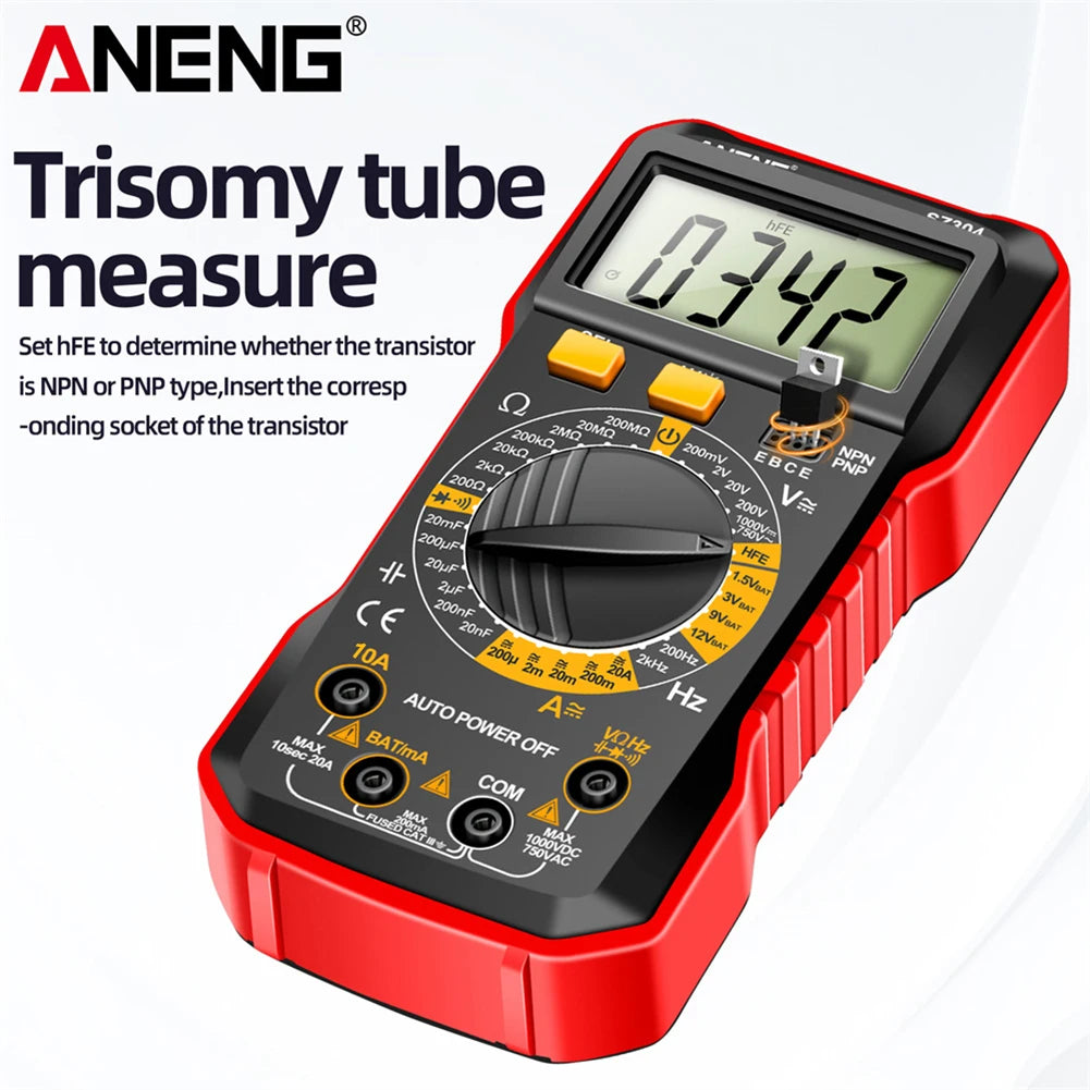 Digital Multimeter Voltage Tester Voltmeter SZ06 SZ308 TRMS 2000 Counts Auto-Ranging Ohm Volt Amp Meter Measuring AC/DC Voltage
