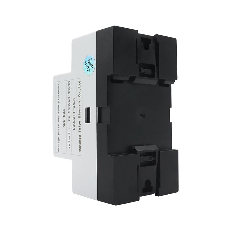 380V With LCD Backlight Display 3 Phase Din Rail Adjustable Under Over Voltage Protector Monitoring Sequence Protection Relay