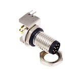 5/10 PCS M8 Male/Female Curved Straight Jack Socket 3 4 5 6 8 Pin Solder IP67/68 Waterproof PCB Panel Connector